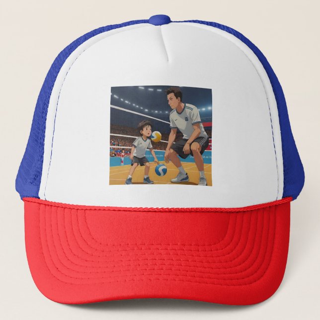 Casquette "Casquettes de volley-ball père-fils : Team Style  (Devant)