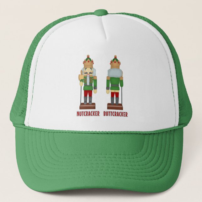 Casquette Casse-noix drôle Buttcracker de Noël humoristique (Devant)
