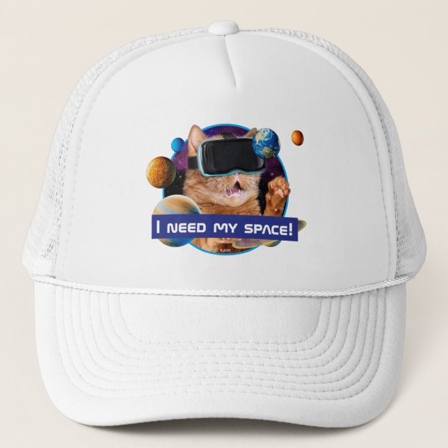 Casquette Cat VR dans l'espace (Devant)