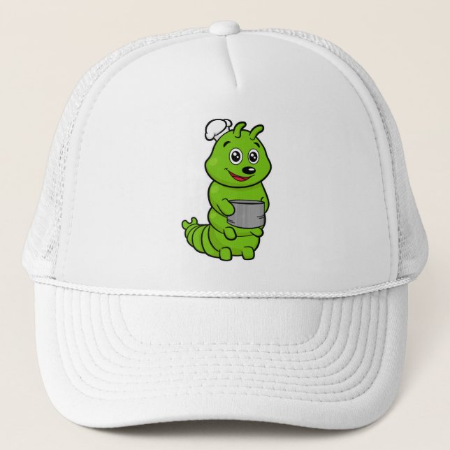 Casquette Caterpillar comme cuire avec pot de Cuisine (Devant)