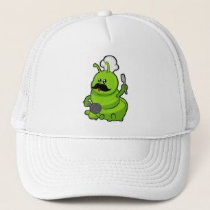Casquette Caterpillar comme cuisinière avec Moustache