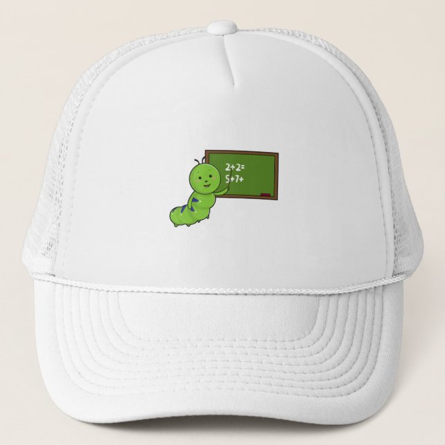 Casquette Caterpillar en tant qu'enseignant avec tableau noi (Devant)