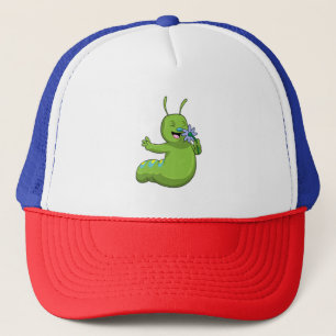 Casquette Caterpillar with Flower