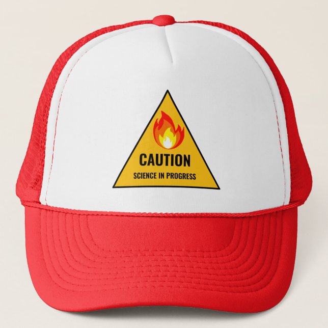 Casquette Caution Science in Progress (Devant)
