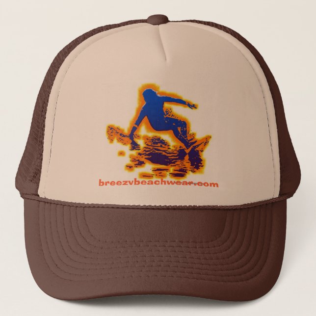 Casquette Cavalier frais de surf d'usage de plage (Devant)