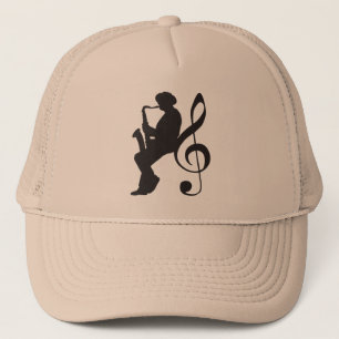 Casquette Caxophoneplayer silhouette (G-key)