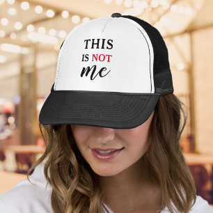 Casquette Ce n'est pas moi Typographie humoristique branch