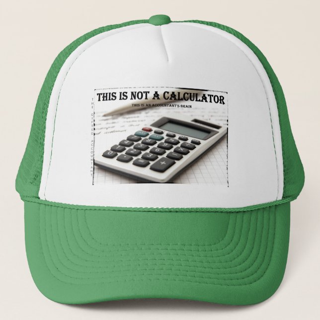 Casquette "Ce n'est pas une calculatrice" (Devant)