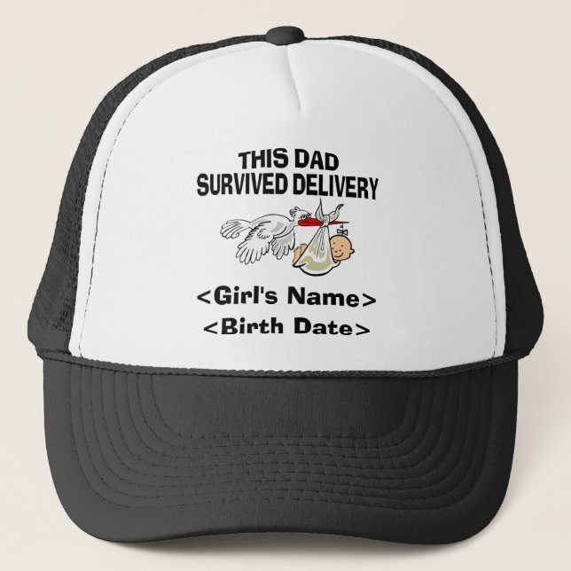 Casquette Ce papa a survécu à la fille de la livraison (Devant)