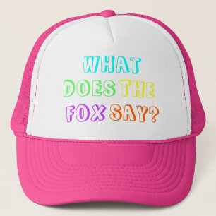 Casquette "Ce qui fait le renard dites ?" Façonnez le