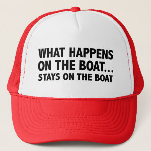 Casquette Ce Qui Se Passe Sur Le Bateau...Reste Sur Le Café 