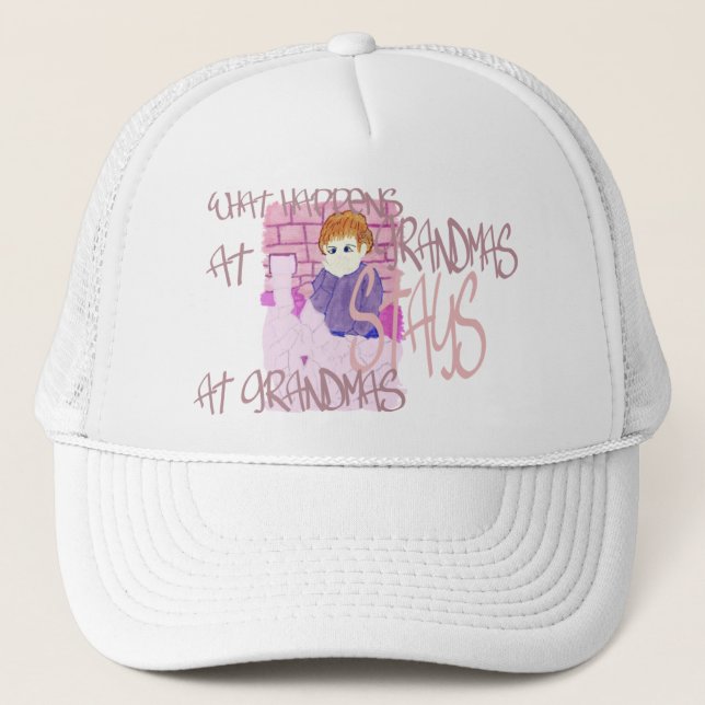 Casquette Ce qui se produit aux grand-mamans (Devant)