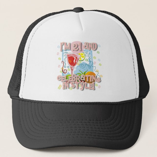 Casquette Célébration de 21 dans le style (Devant)