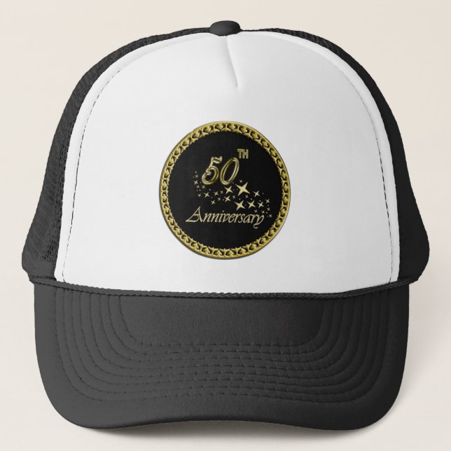 Casquette Célébration du 50e anniversaire de l'or et du noir (Devant)