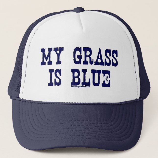 Casquette "Célèbre" mon herbe est bleue (Devant)