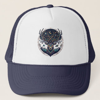 Casquette Celestial Deer Mystical Moon & Star Art Stag