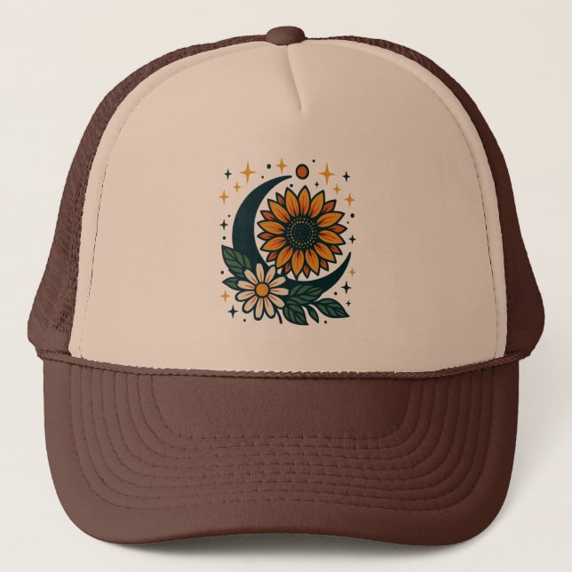 Casquette Celestial Flower Trucker Hat  (Devant)