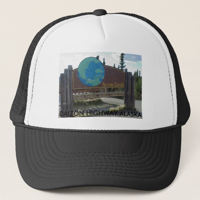 Casquette cercle arctique, ROUTE ALASKA de DALTON (Devant)