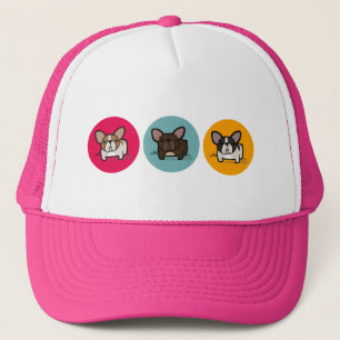 Casquette Cercles de Frenchie - bleu, or et rose