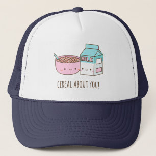 Casquette Céréale mignonne À propos de toi Doodé pour elle
