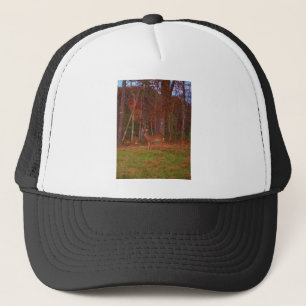 Casquette Cerf, Grass vert rouge et feuilles d'or