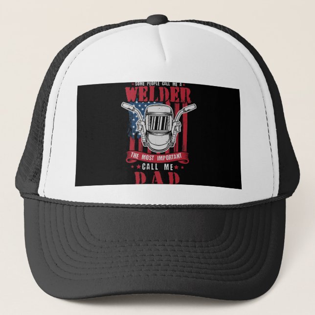 Casquette Certaines personnes m'appellent soudeur (Devant)