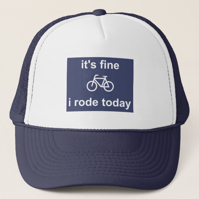 Casquette C'est bon, j'ai roulé aujourd'hui (Devant)