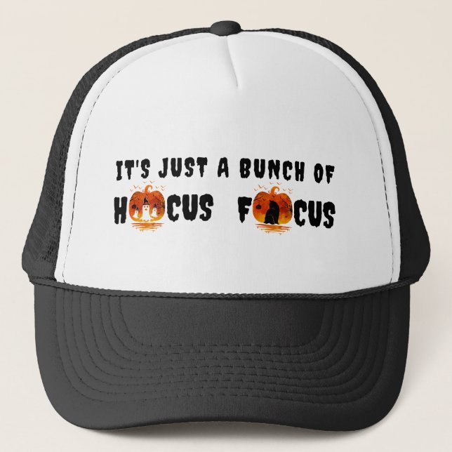Casquette C'est juste une bande de Hocus Pocus Citrouille Ha (Devant)