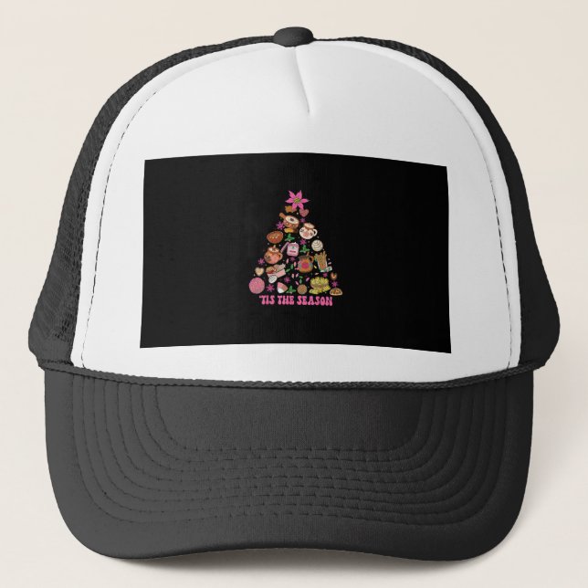Casquette C'Est La Saison Mexicaine Arbre De Noël Tamales Pa (Devant)