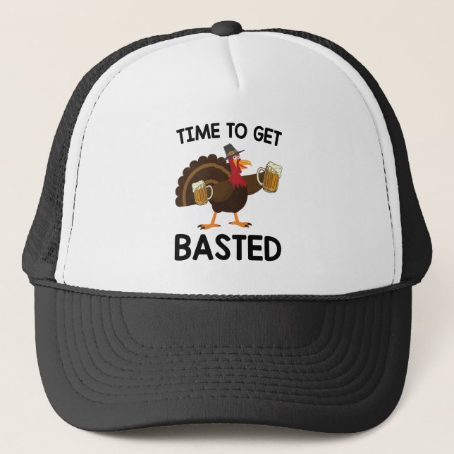 Casquette C'est le moment de se faire arroser drôle de bière (Devant)