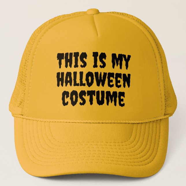 Casquette C'est mon chapeau de camion costume d'Halloween (Devant)
