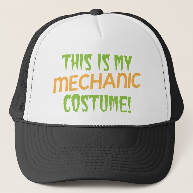 Casquette C'est mon costume de MÉCANICIEN (Devant)
