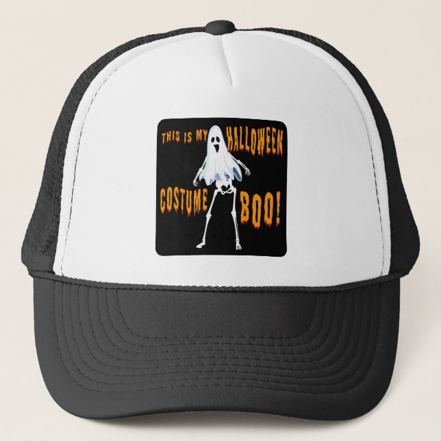 Casquette c'est mon costume d'halloween boo ! (Devant)
