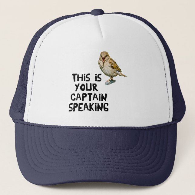 Casquette C'est votre capitaine qui parle (Devant)