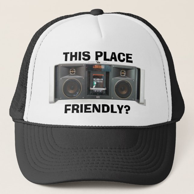 Casquette Cet endroit Beatbox amical (Devant)