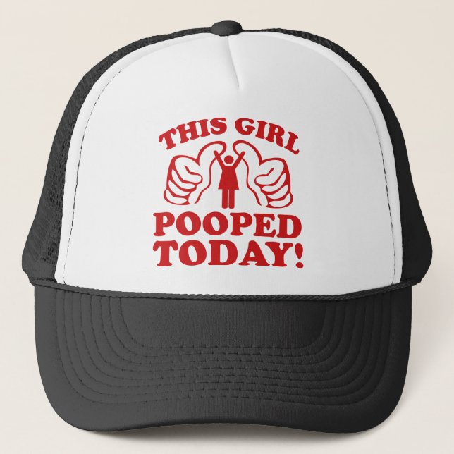 Casquette Cette Fille A Poopé Aujourd'Hui ! (Devant)