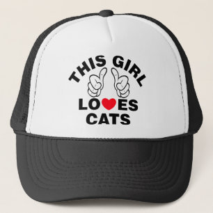 Casquette Cette fille adore les chats