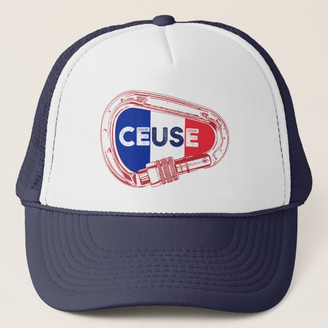 Casquette Ceuse France Rock Escalade Carabiner (Devant)