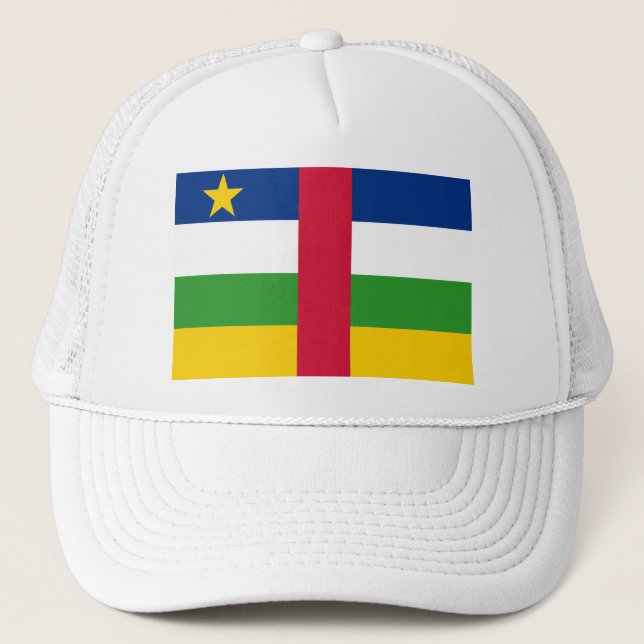 Casquette CF de drapeau de la république centrafricaine (Devant)