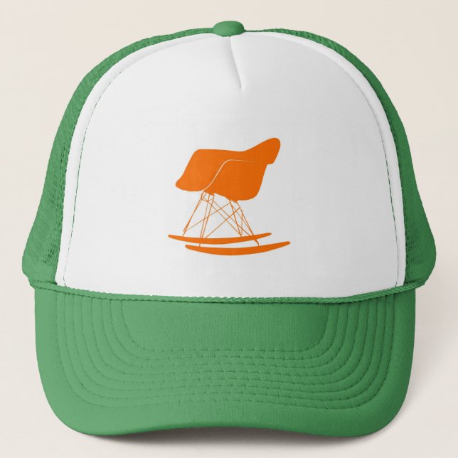 Casquette Chaise de balancier d'Eames dans l'orange (Devant)