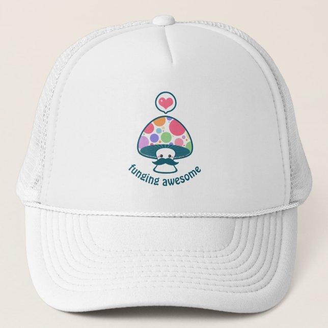 Casquette Champignon drôle avec le calembour de champignons (Devant)