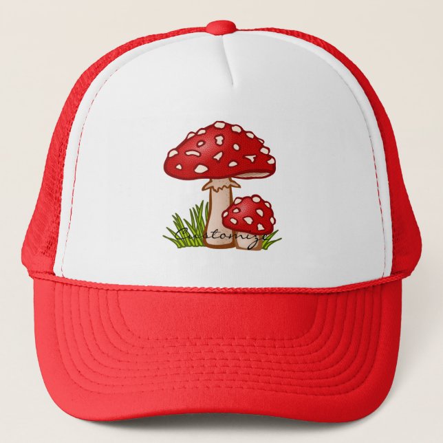 Casquette Champignons Amanita Rouge Thunder_Cove (Devant)
