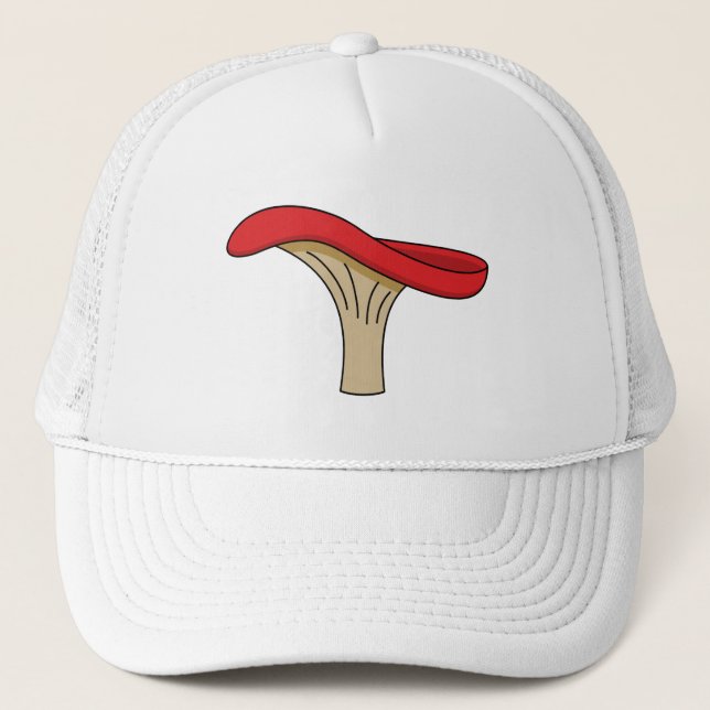 Casquette Champignons rouges caricaturés (Devant)
