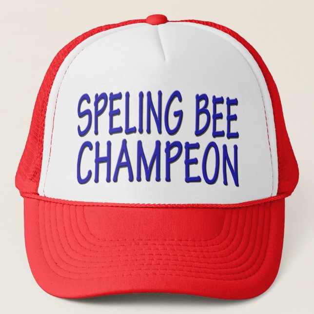 Casquette Champion de concours d'orthographe (Devant)