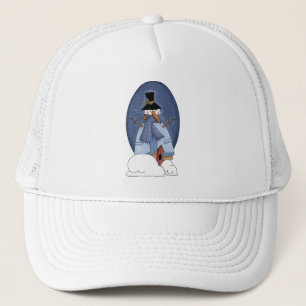 Casquette Chandails et cadeaux Snowman Blue