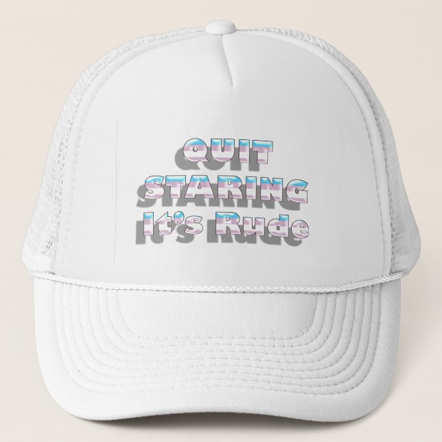 Casquette Changez de sexe la fierté, regarder stoppé il est (Devant)
