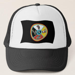Casquette Chapeau avec drapeau de la tribu de Sault Ste. Mar