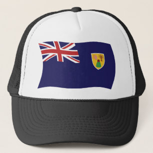 Casquette Chapeau avec Drapeau des Îles Turques-et-Caïques