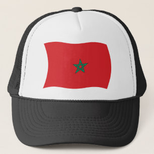 Casquette Chapeau avec drapeau du Maroc