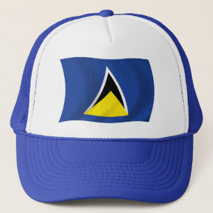 Casquette Chapeau avec le drapeau de Sainte-Lucie